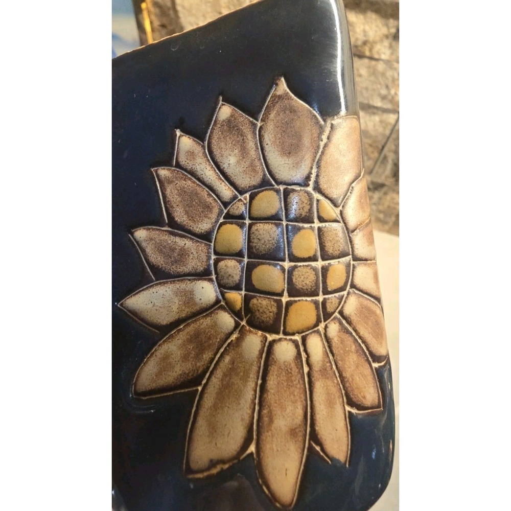 Design by‎ Mara Mexico Large Coffee Mug Mexican Art Pottery Sunflower No Chips